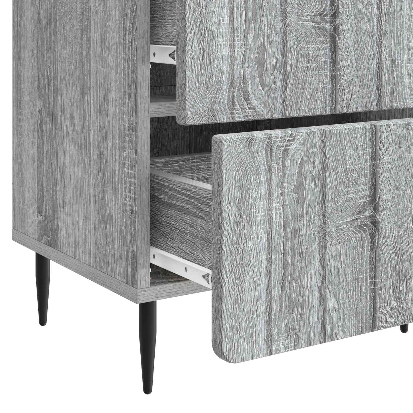 Bedside Cabinet 2 pcs Grey Sonoma 43 x 34.5 x 49.5 cm