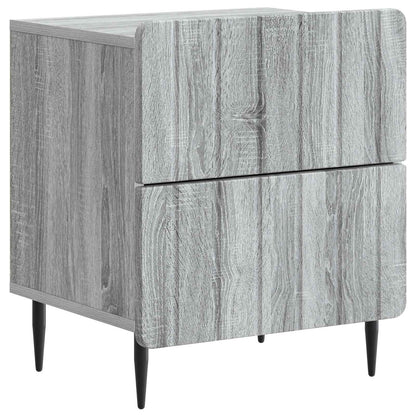 Bedside Cabinet 2 pcs Grey Sonoma 43 x 34.5 x 49.5 cm