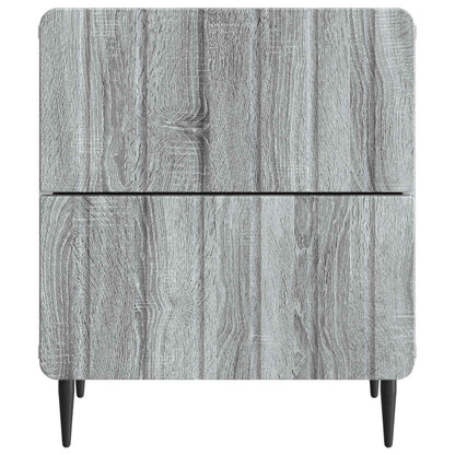 Bedside Cabinet 2 pcs Grey Sonoma 43 x 34.5 x 49.5 cm