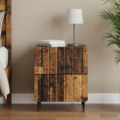 Bedside Cabinet Old Wood 43 x 34.5 x 49.5 cm Engineered Wood