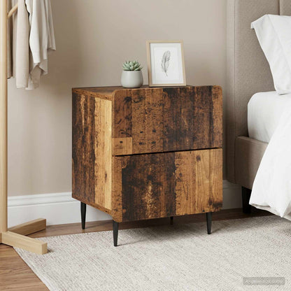 Bedside Cabinet 2 pcs Old Wood 43 x 34.5 x 49.5 cm
