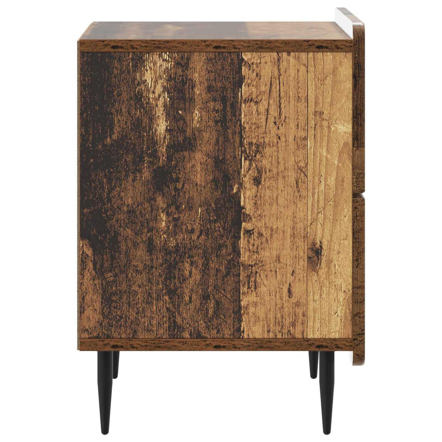 Bedside Cabinet with Drawer 2 pcs Old Wood 43 x 34.5 x 49.5 cm