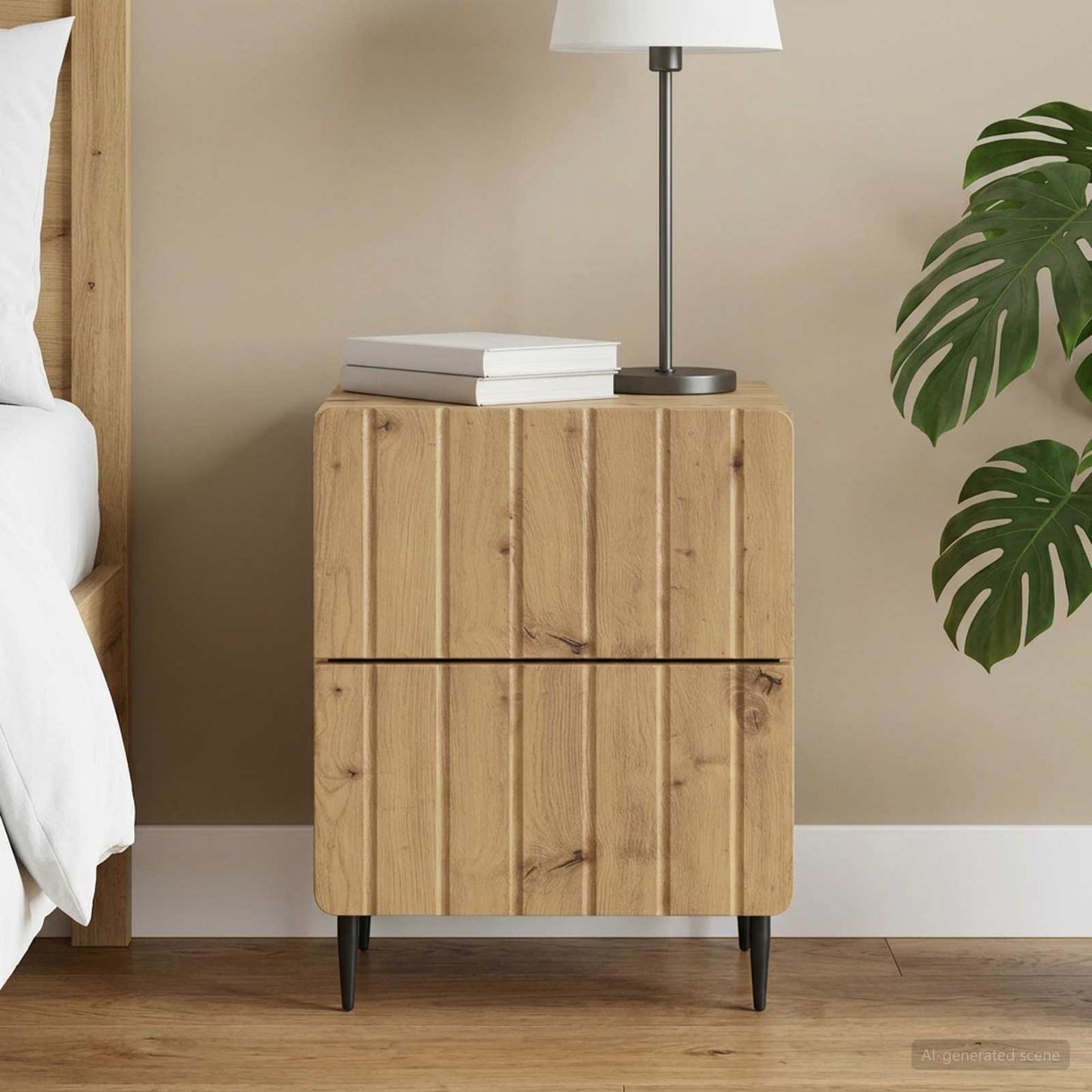 Bedside Cabinet Artisan Oak 43 x 34.5 x 49.5 cm Engineered Wood