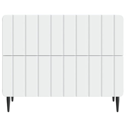 Bedside Cabinet White 62 x 34.5 x 49.5 cm Engineered Wood