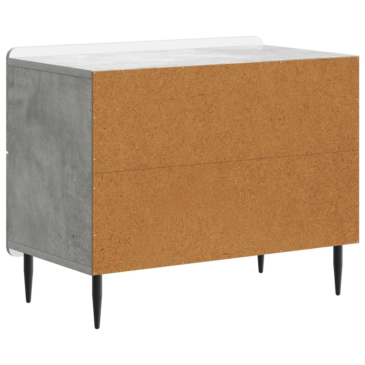 Bedside Cabinet with Drawer Concrete Grey 62 x 34.5 x 49.5 cm