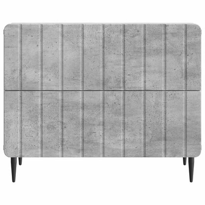 Bedside Cabinet with Drawer Concrete Grey 62 x 34.5 x 49.5 cm
