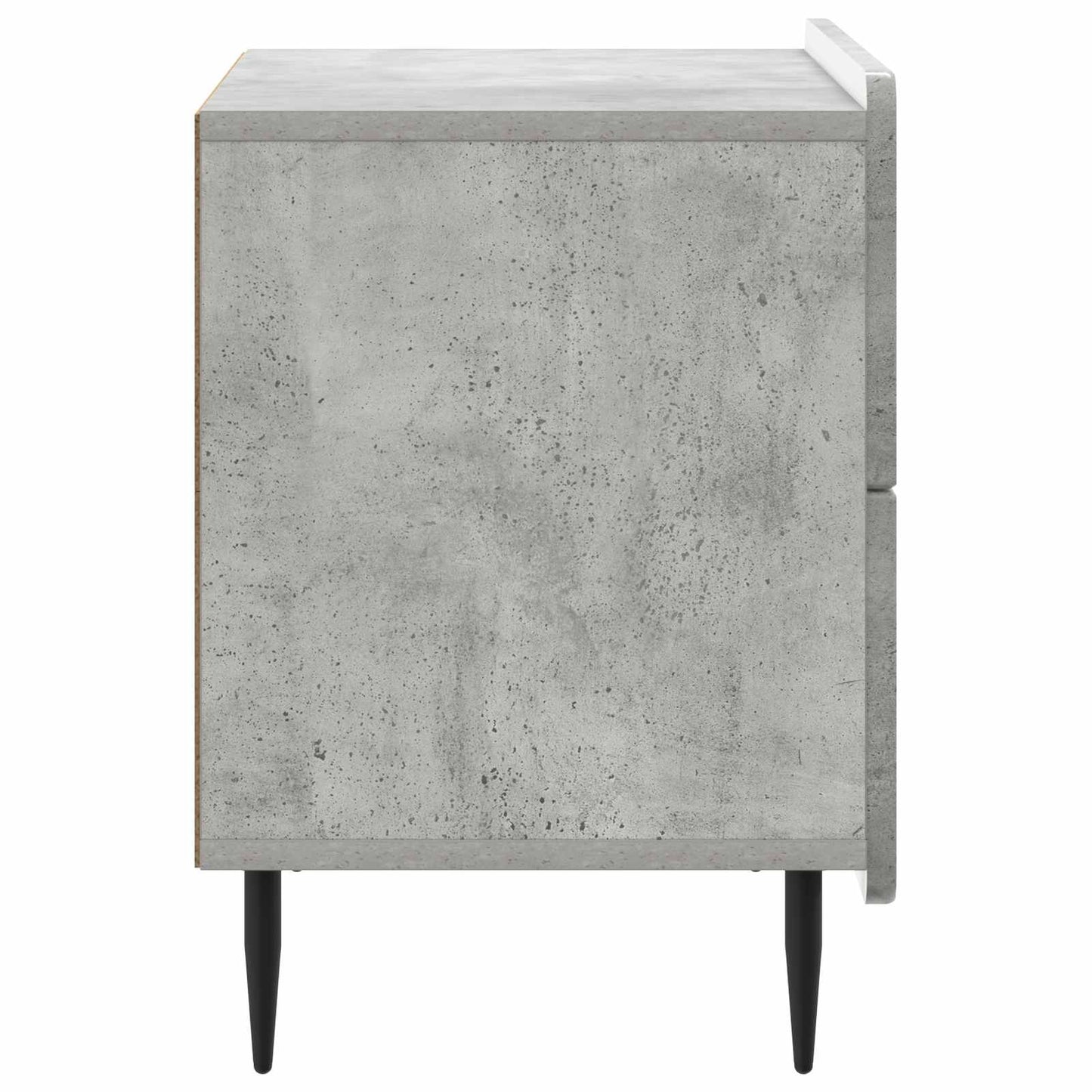 Bedside Cabinet with Drawer Concrete Grey 62 x 34.5 x 49.5 cm
