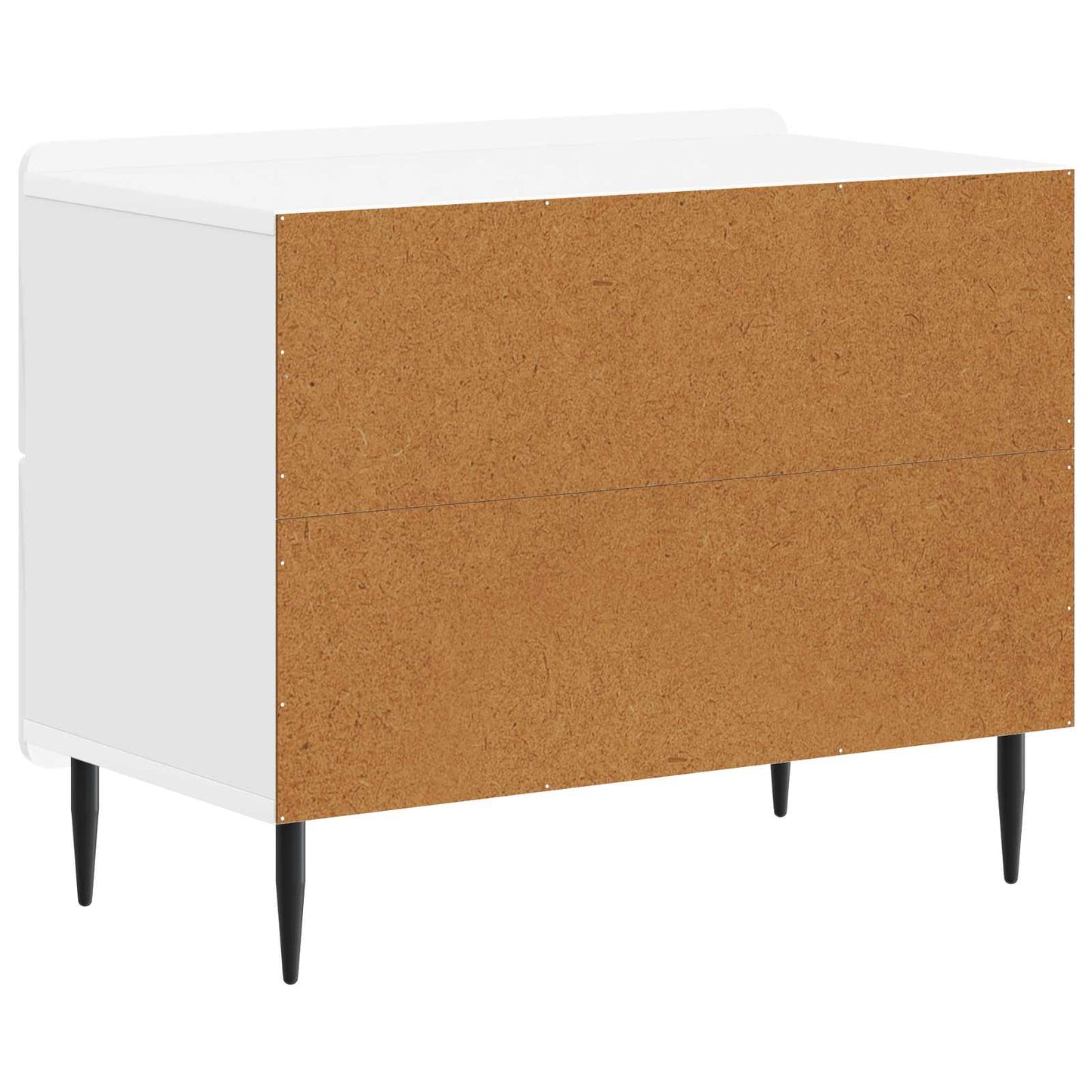 Bedside Cabinet High Gloss White 62 x 34.5 x 49.5 cm