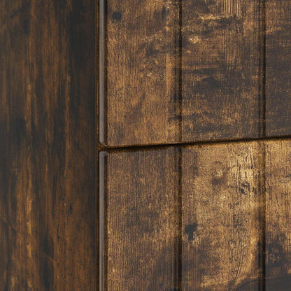 Bedside Cabinet Smoked Oak 62 x 34.5 x 49.5 cm Engineered Wood