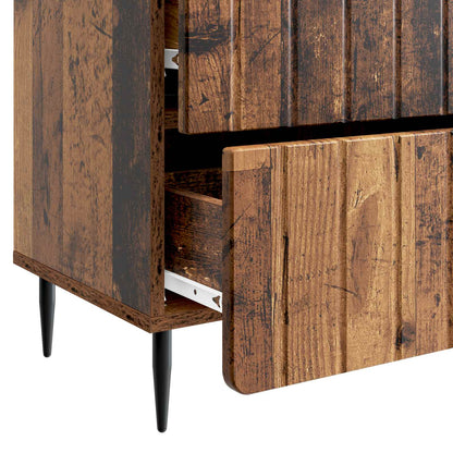 Bedside Cabinet Old Wood 62 x 34.5 x 49.5 cm Engineered Wood