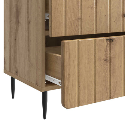 Bedside Cabinet Artisan Oak 62 x 34.5 x 49.5 cm Engineered Wood