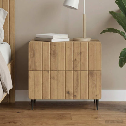 Bedside Cabinet Artisan Oak 62 x 34.5 x 49.5 cm Engineered Wood