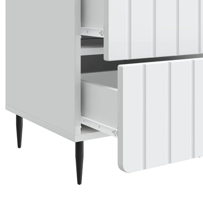 Bedside Cabinet White 43x 41 x 68 cm Engineered Wood