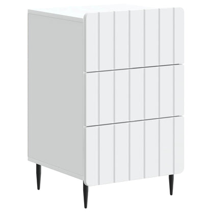 Bedside Cabinet White 43x 41 x 68 cm Engineered Wood