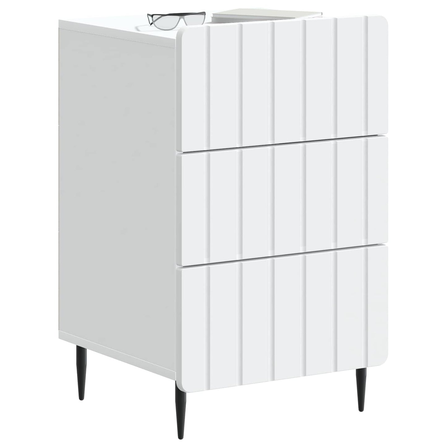 Bedside Cabinet White 43x 41 x 68 cm Engineered Wood