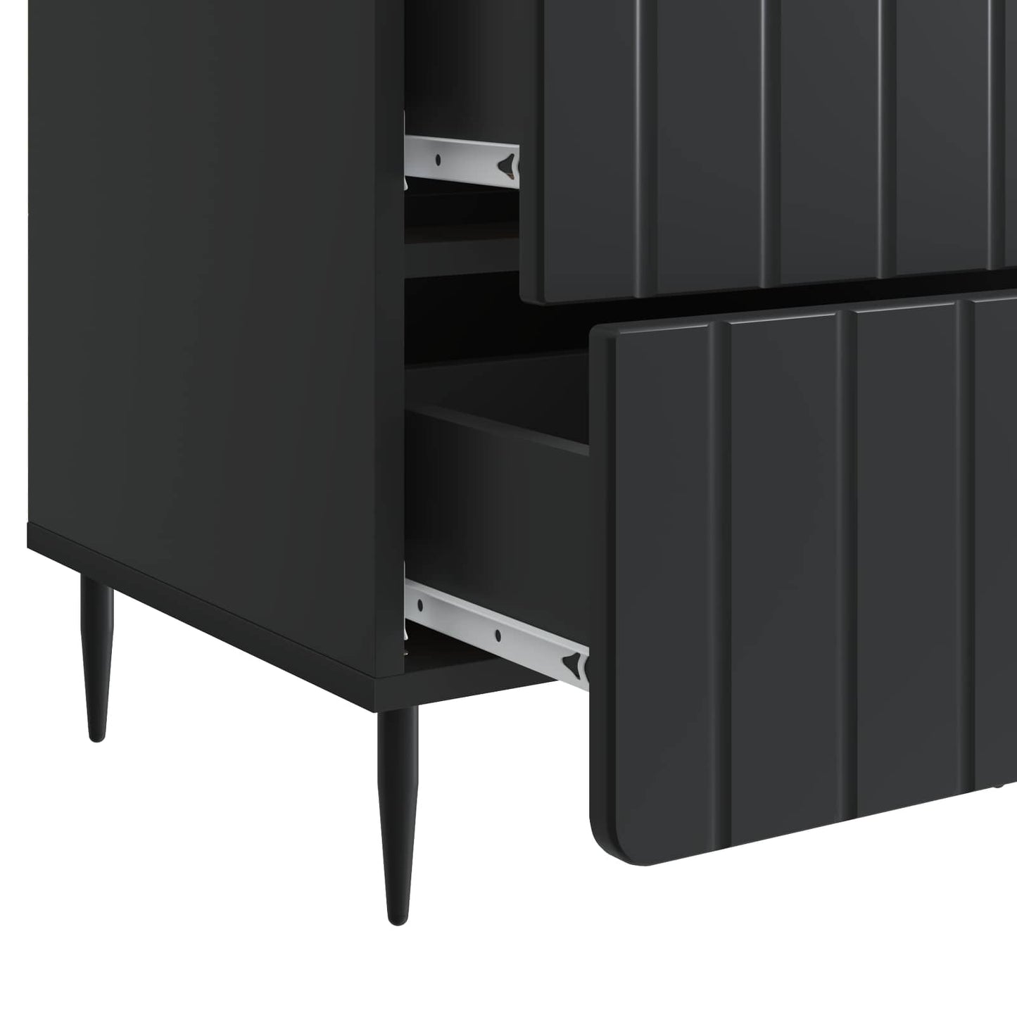 Bedside Cabinet Black 43x 41 x 68 cm Engineered Wood