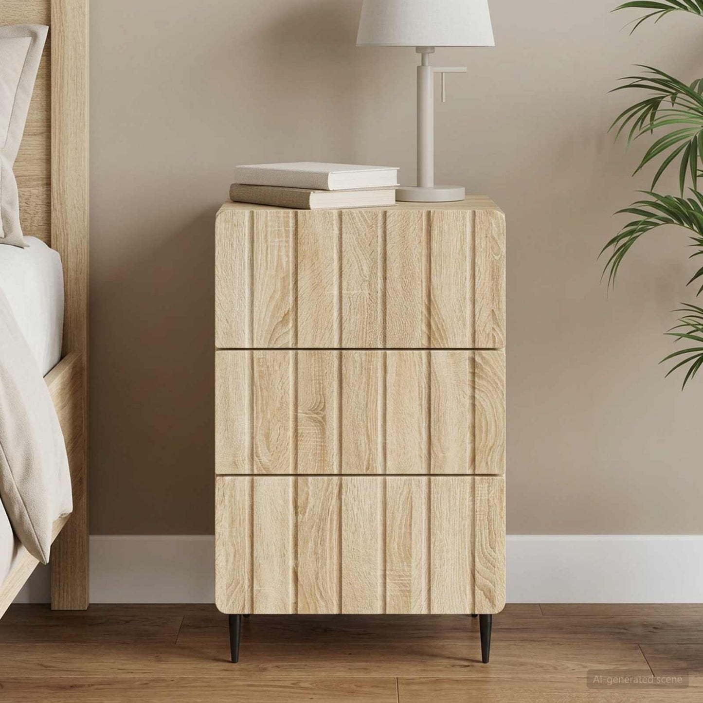 Bedside Cabinet Sonoma Oak 43x 41 x 68 cm Engineered Wood