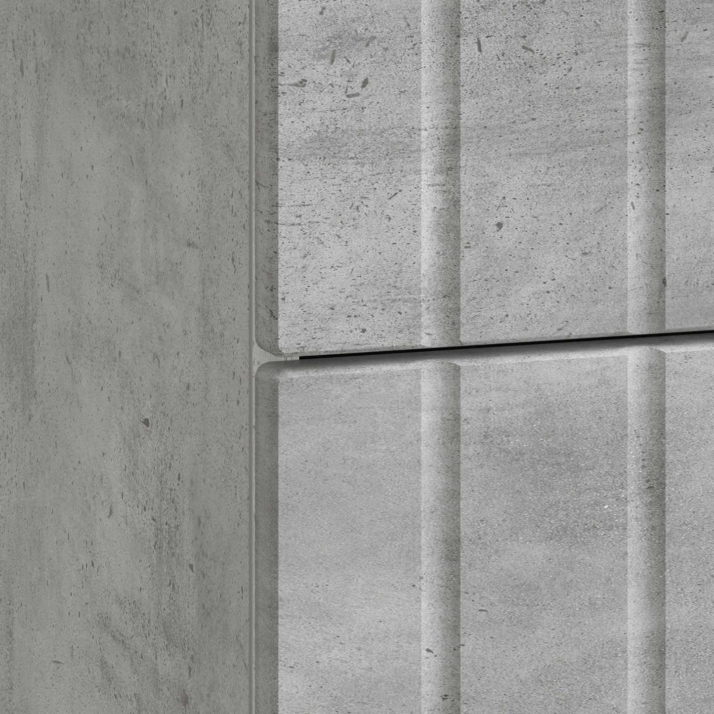 Bedside Cabinet Concrete Grey 43x 41 x 68 cm Engineered Wood