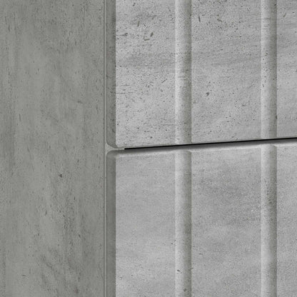 Bedside Cabinet Concrete Grey 43x 41 x 68 cm Engineered Wood