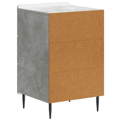 Bedside Cabinet Concrete Grey 43x 41 x 68 cm Engineered Wood