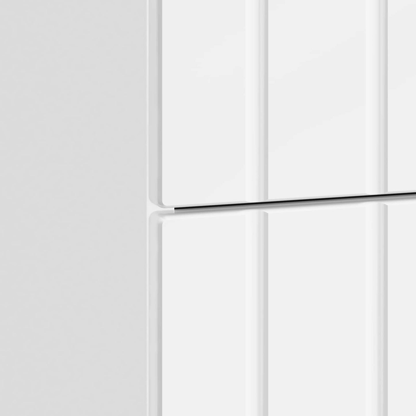Bedside Cabinet High Gloss White 43x 41 x 68 cm Engineered Wood