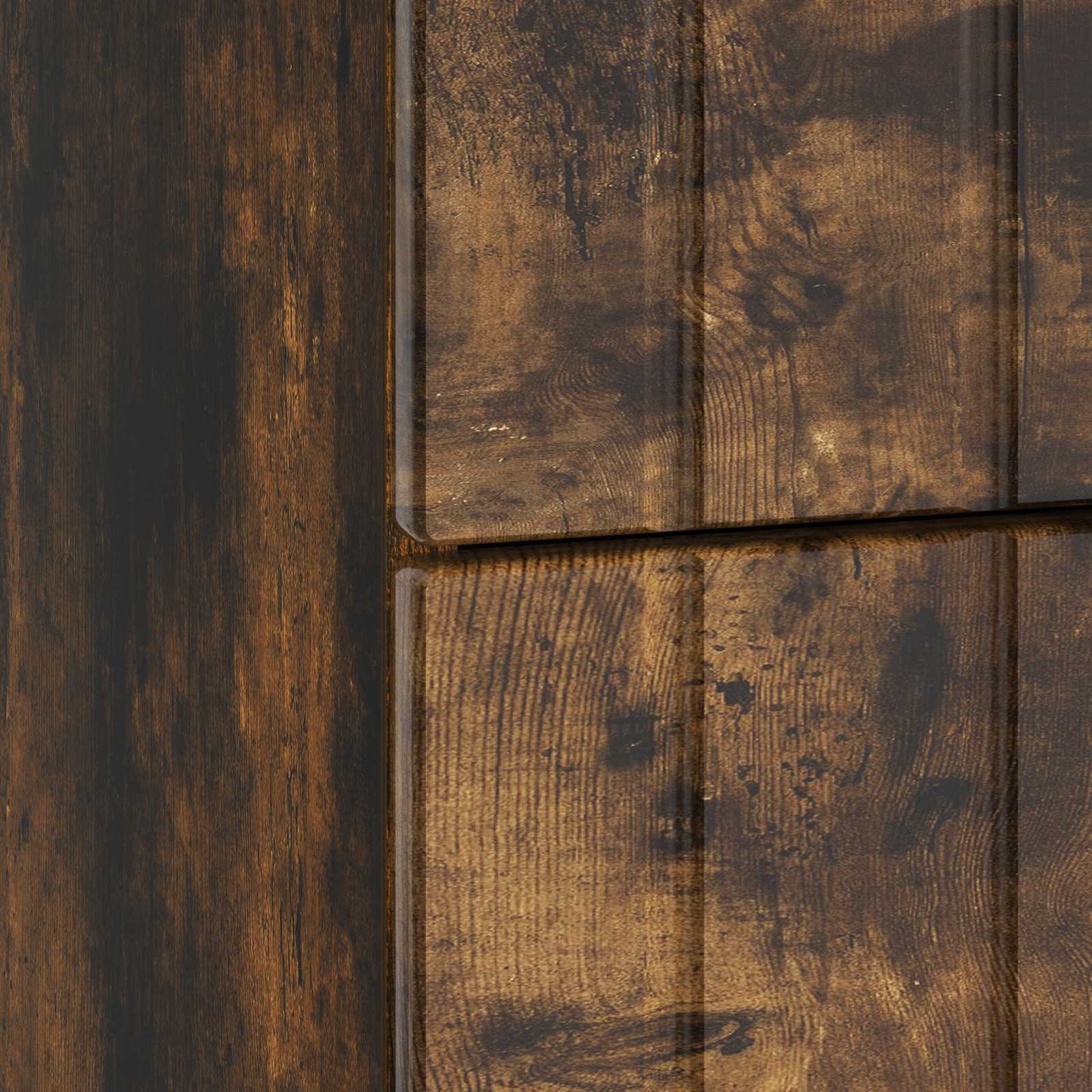 Bedside Cabinet Smoked Oak 43x 41 x 68 cm Engineered Wood