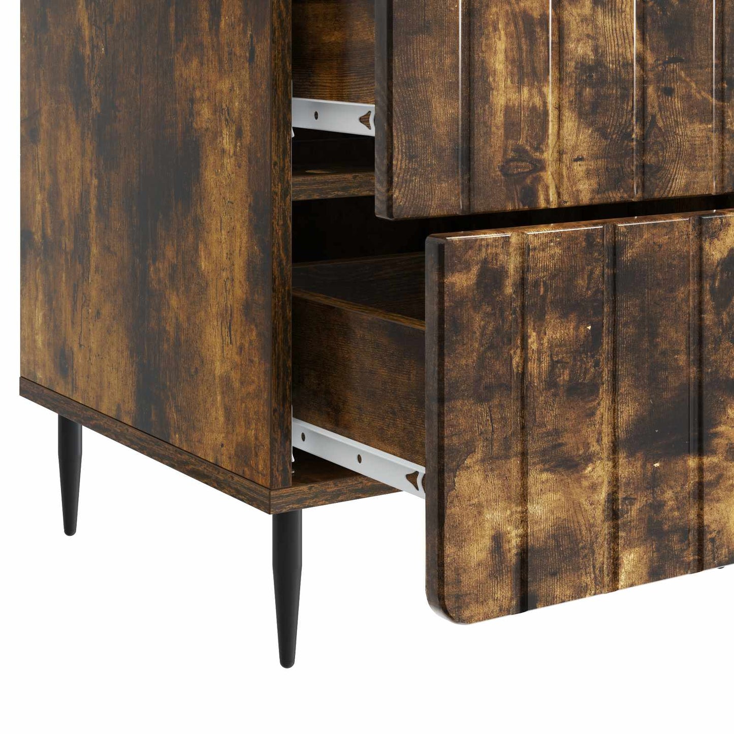 Bedside Cabinet Smoked Oak 43x 41 x 68 cm Engineered Wood