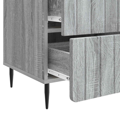 Bedside Cabinet Grey Sonoma 43x 41 x 68 cm Engineered Wood