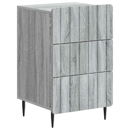 Bedside Cabinet Grey Sonoma 43x 41 x 68 cm Engineered Wood