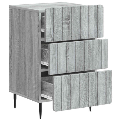 Bedside Cabinet Grey Sonoma 43x 41 x 68 cm Engineered Wood
