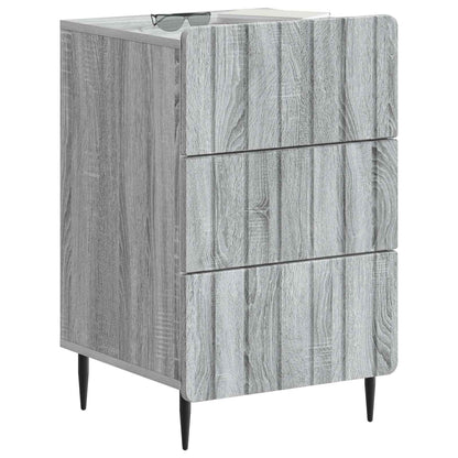 Bedside Cabinet Grey Sonoma 43x 41 x 68 cm Engineered Wood