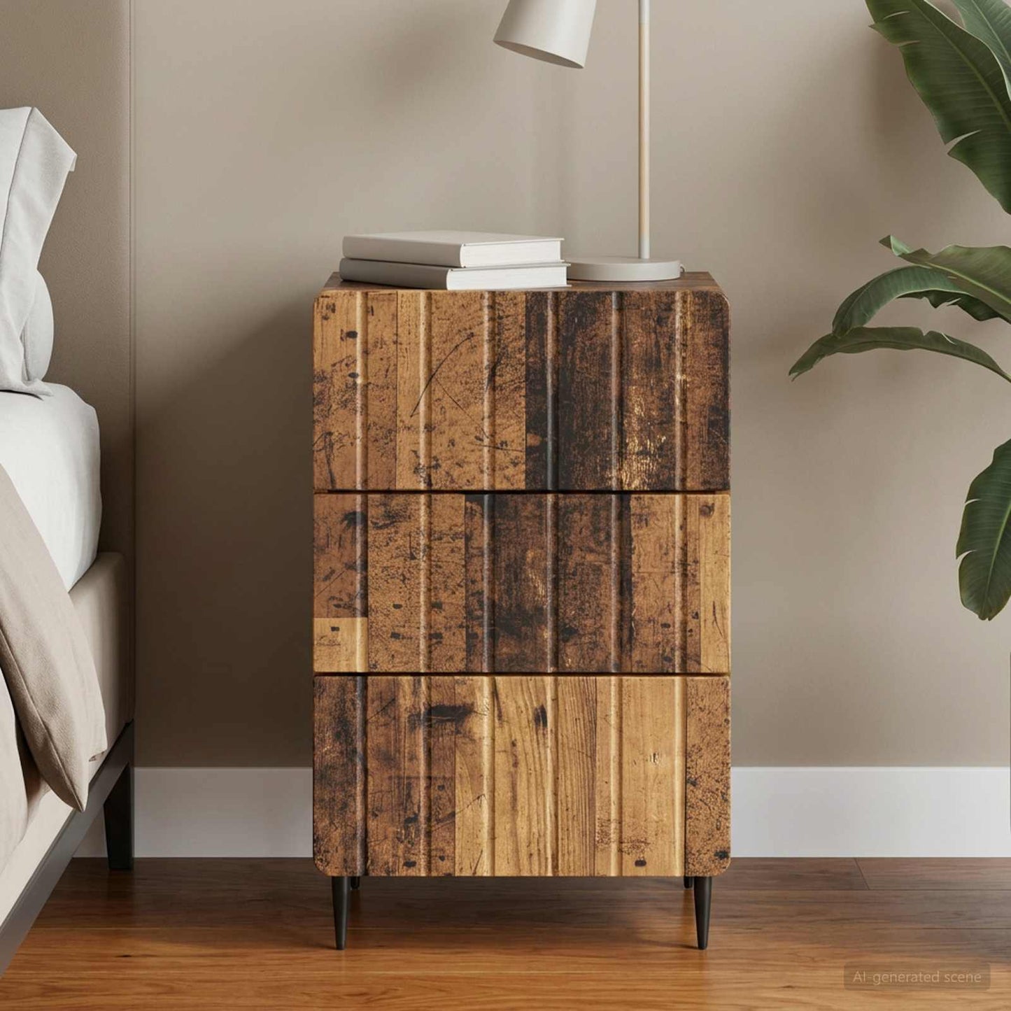 Bedside Cabinet Old Wood 43x 41 x 68 cm Engineered Wood