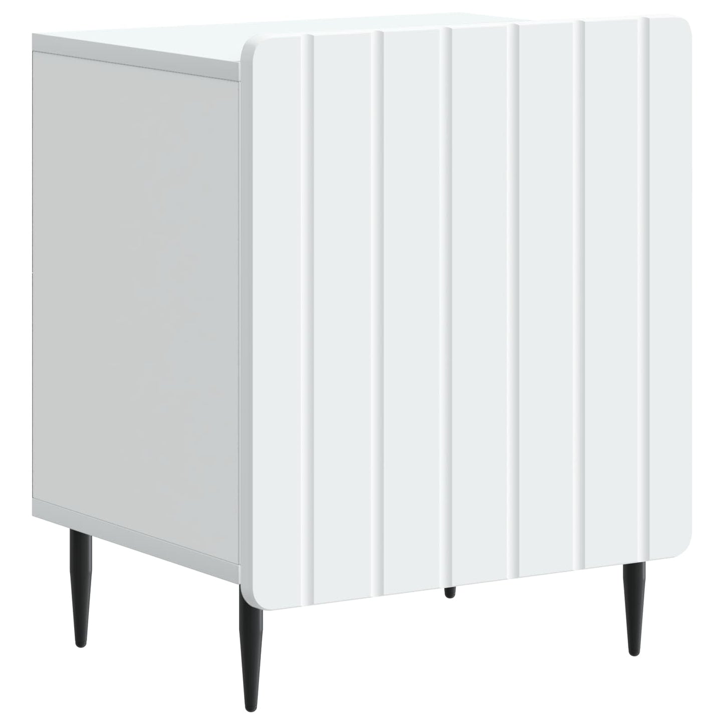 Bedside Cabinet White 43 x 34.5 x 52 cm Engineered Wood
