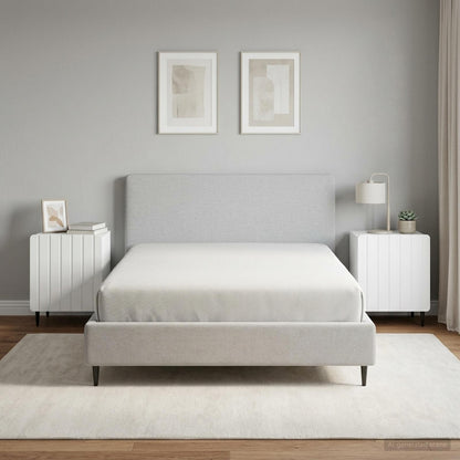 Bedside Cabinet 2 pcs White 43 x 34.5 x 52 cm Engineered Wood