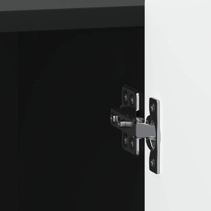 Bedside Cabinet Black 43 x 34.5 x 52 cm Engineered Wood