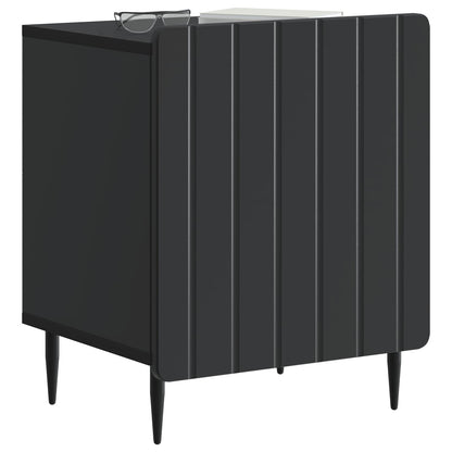 Bedside Cabinet 2 pcs Black 43 x 34.5 x 52 cm Engineered Wood
