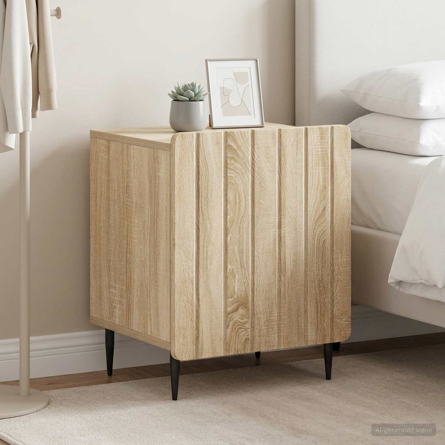 Bedside Cabinet 2 pcs Sonoma Oak 43 x 34.5 x 52 cm