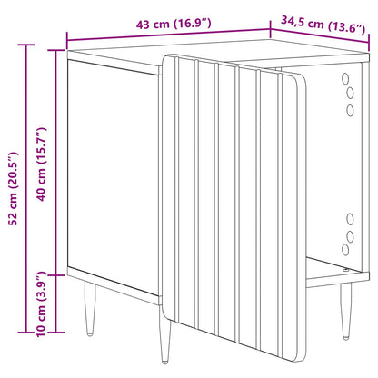 Bedside Cabinet 2 pcs Sonoma Oak 43 x 34.5 x 52 cm