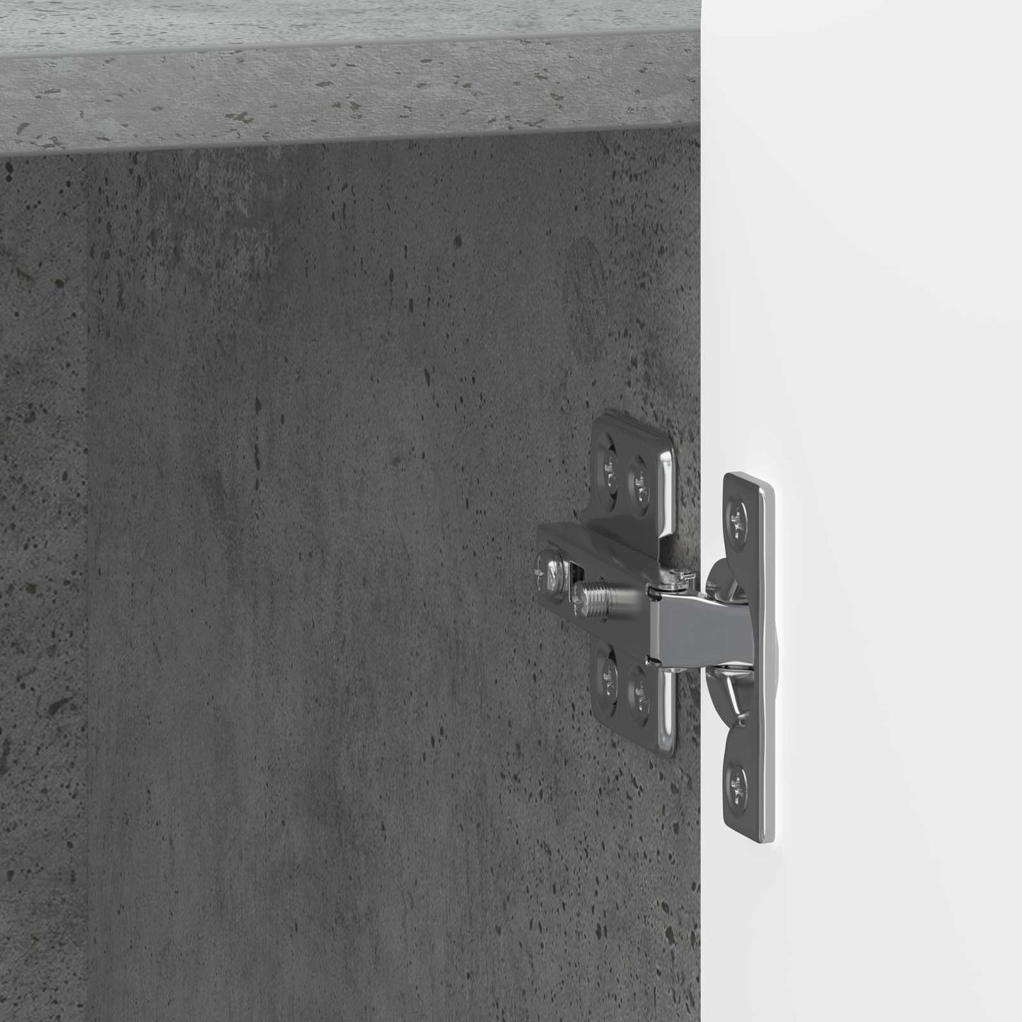 Bedside Cabinet Concrete Grey 43 x 34.5 x 52 cm Engineered Wood