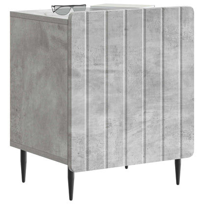 Bedside Cabinet Concrete Grey 43 x 34.5 x 52 cm Engineered Wood