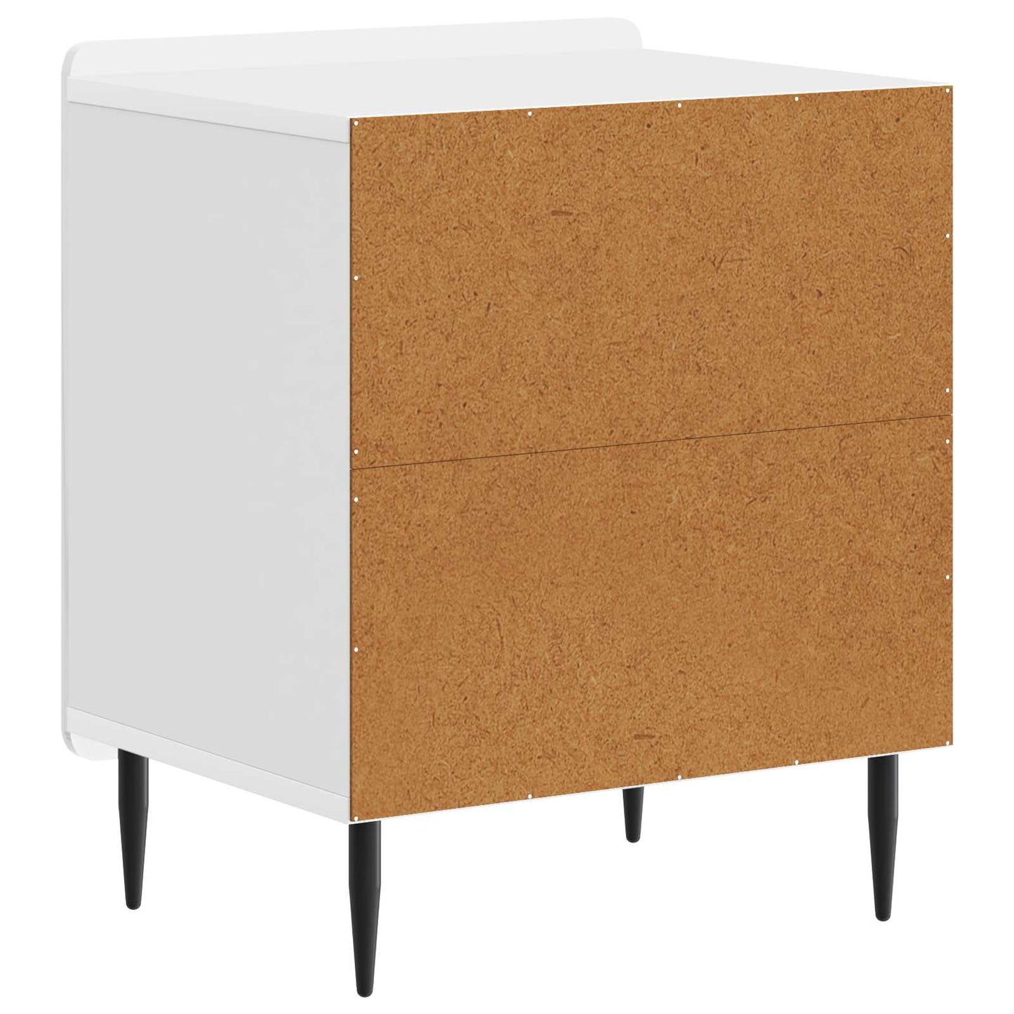 Bedside Cabinet High Gloss White 43 x 34.5 x 52 cm