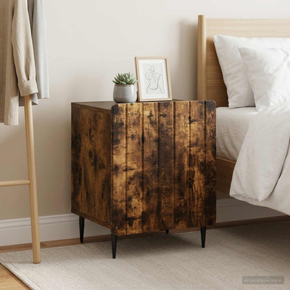 Bedside Cabinet 2 pcs Smoked Oak 43 x 34.5 x 52 cm