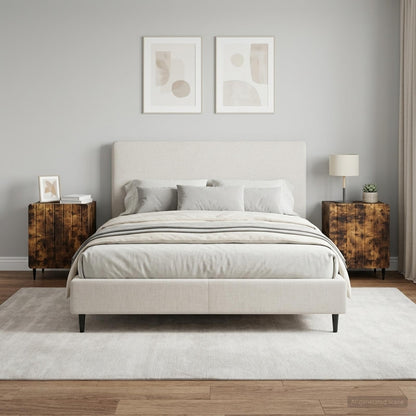 Bedside Cabinet 2 pcs Smoked Oak 43 x 34.5 x 52 cm