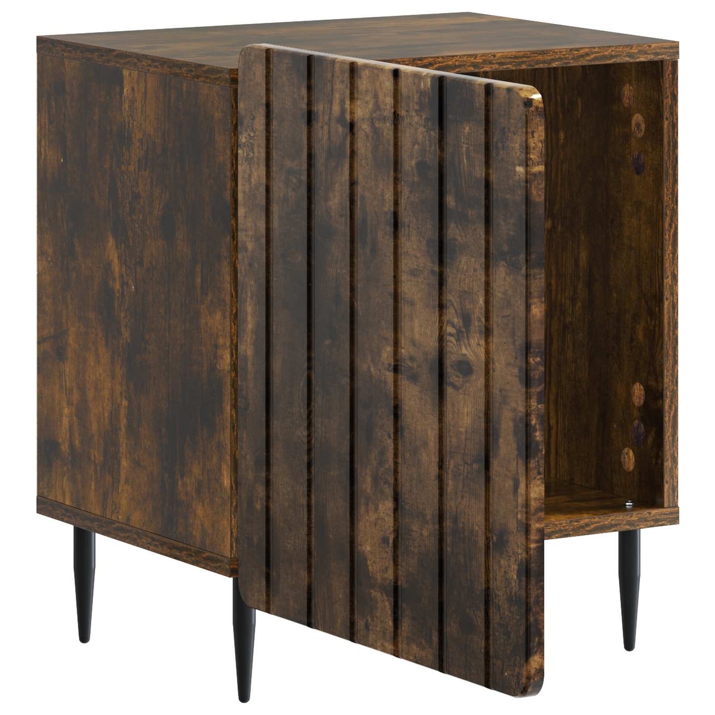 Bedside Cabinet 2 pcs Smoked Oak 43 x 34.5 x 52 cm