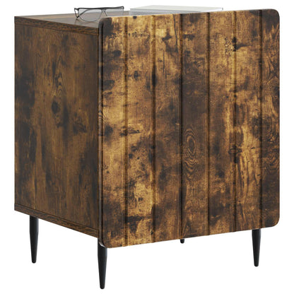Bedside Cabinet 2 pcs Smoked Oak 43 x 34.5 x 52 cm