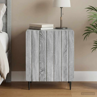 Bedside Cabinet Grey Sonoma 43 x 34.5 x 52 cm Engineered Wood