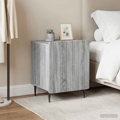 Bedside Cabinet 2 pcs Grey Sonoma 43 x 34.5 x 52 cm