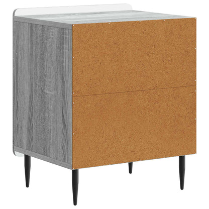 Bedside Cabinet 2 pcs Grey Sonoma 43 x 34.5 x 52 cm
