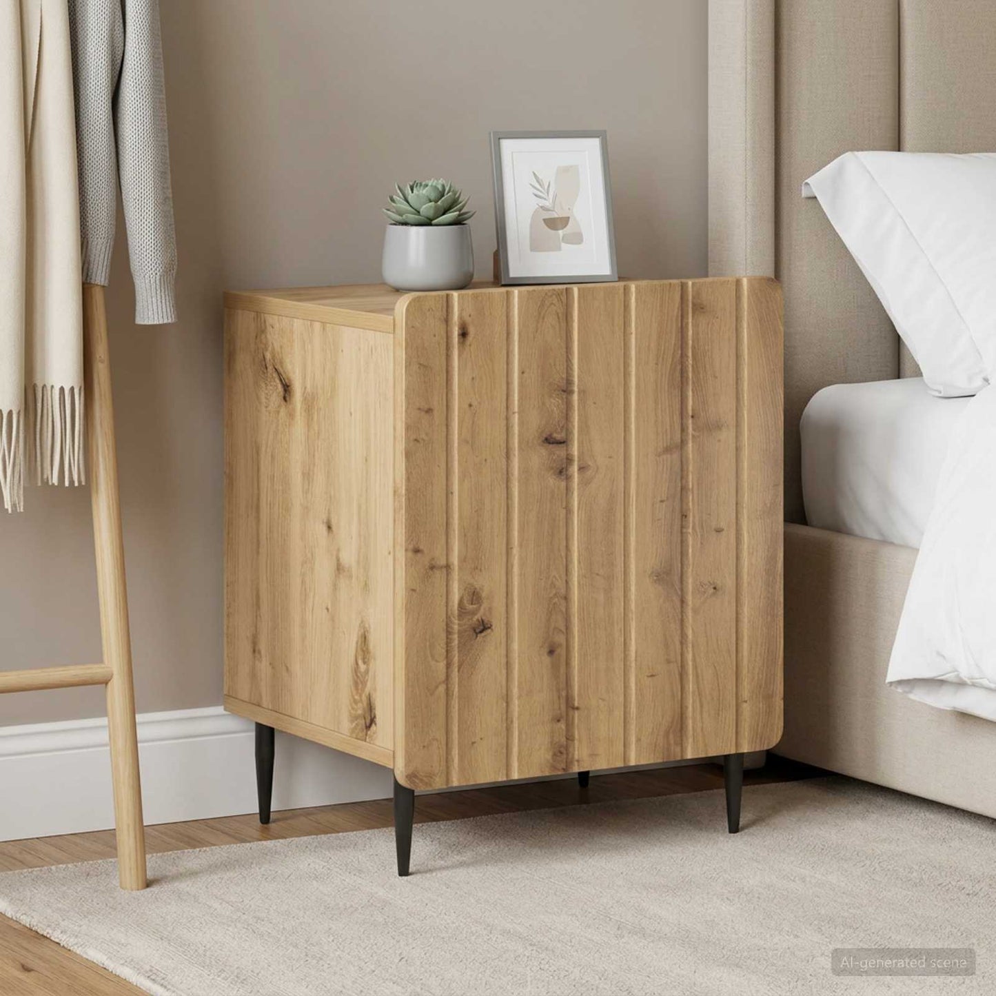 Bedside Cabinet 2 pcs Artisan Oak 43 x 34.5 x 52 cm