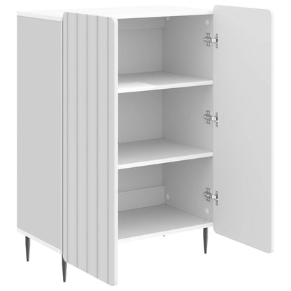 Sideboard High Gloss White 66 x 34.5 x 92 cm Engineered Wood